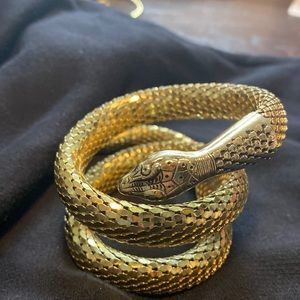Vintage Whiting & Davis Co Snake Wrap Bracelet